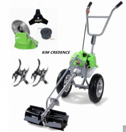 52cc Hand-Pushed 4-in-1 Multi Tool Weeding Machine, Weeder, Tiller, Cultivator, Brush Cutter